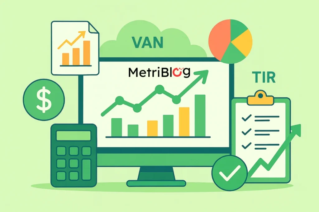 VAN, TIR y per&iacute;odo de recupero en proyectos digitales